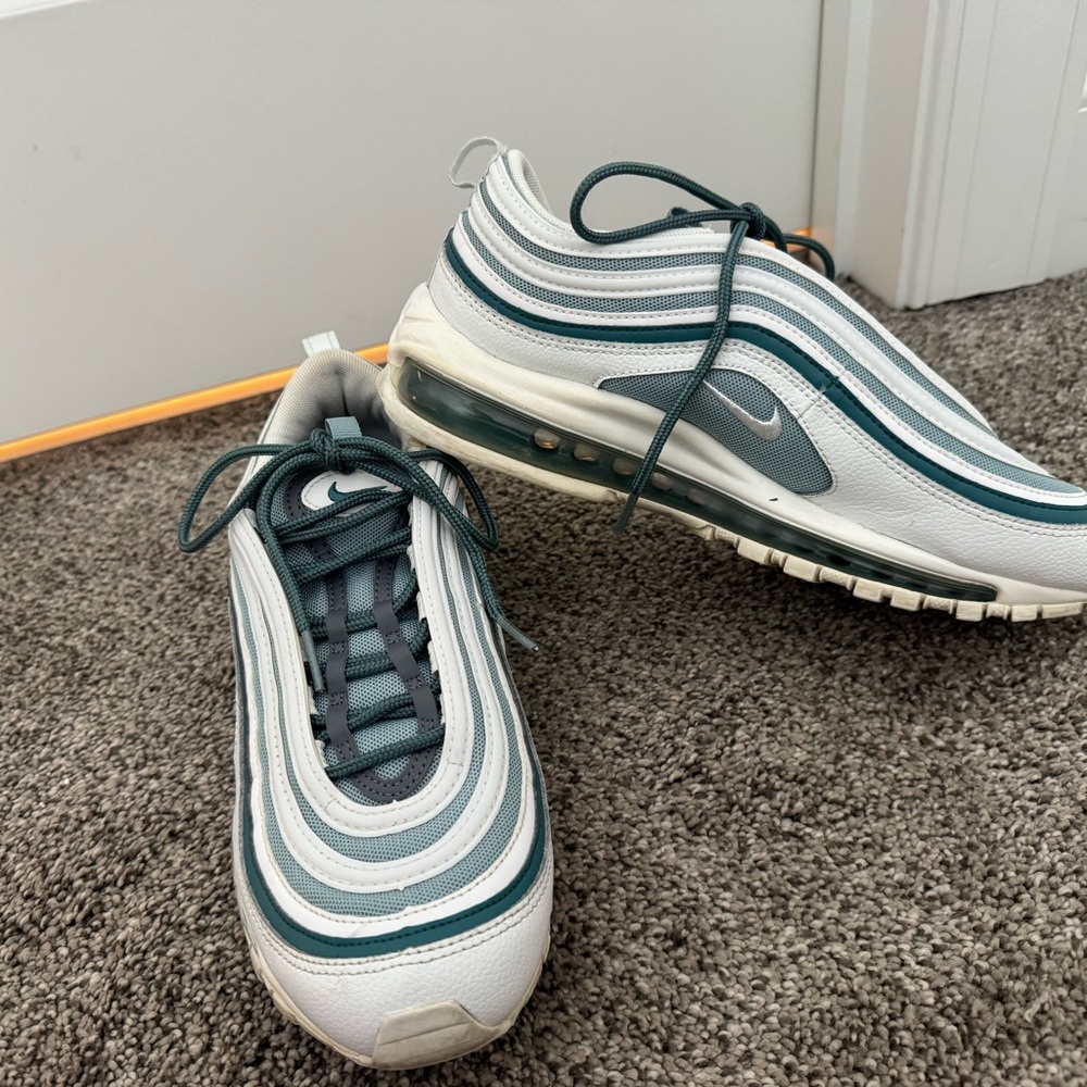 Nike Air Max 97 Men's Sneakers - White and Teal